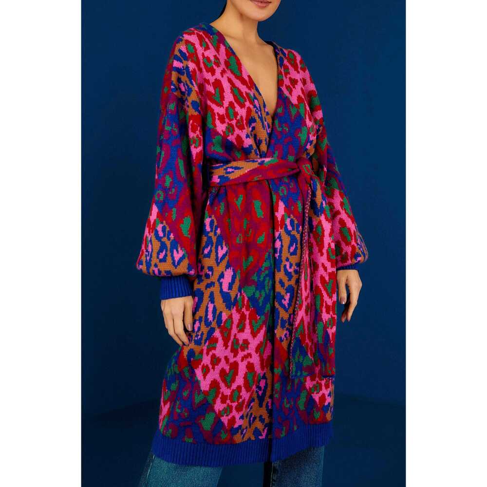 Mixed Leopard Pop Cardigan